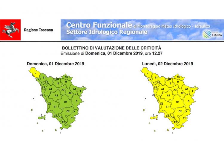 immagine della cartina della protezione civile