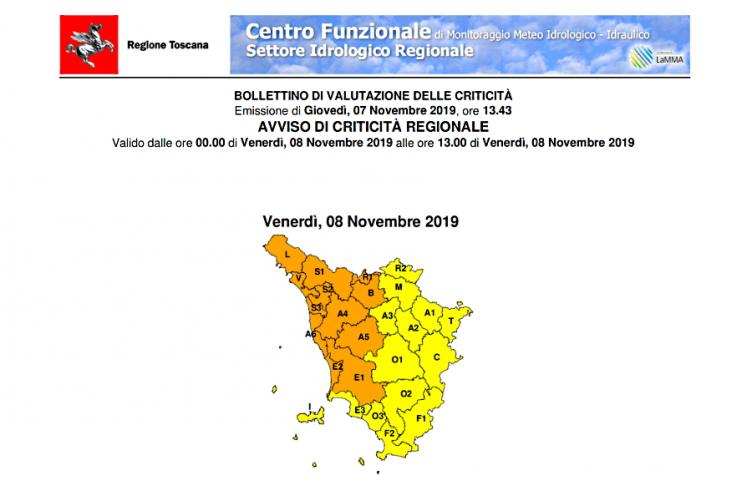 immagine dell'allerta