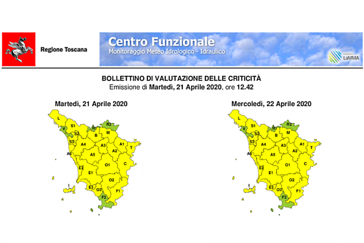 immagine del bollettino meteo