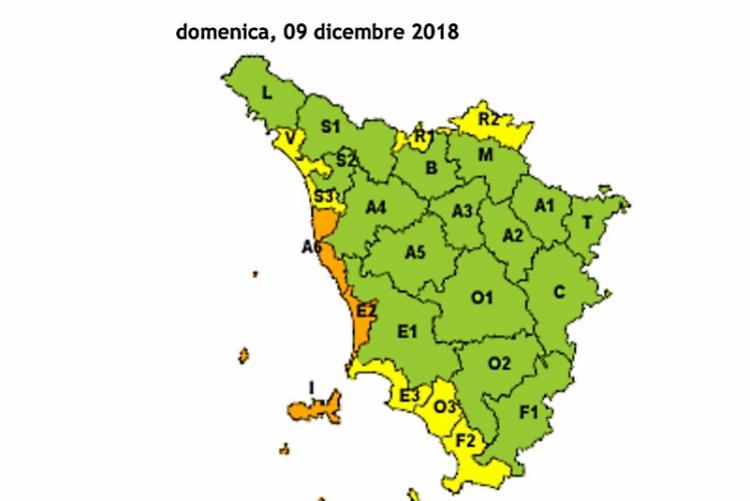 Immagine della mappa delle criticità