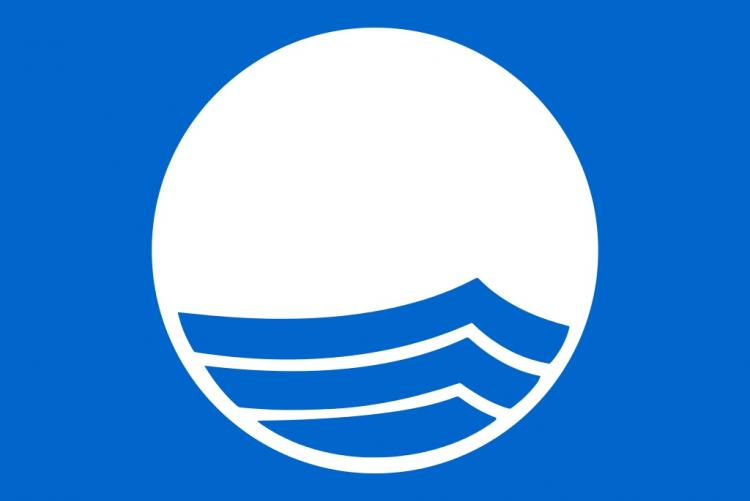 Disegno della bandiera blu