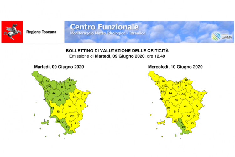 immagine grafica del bollettino meteo