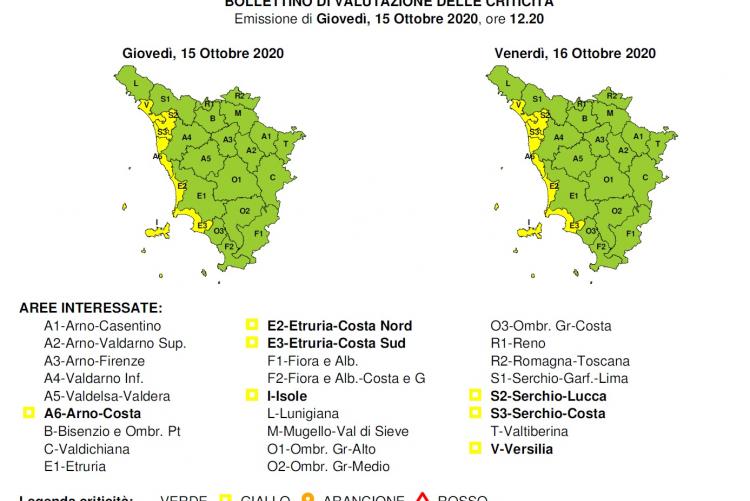 Bollettino del 15 ottobre 2020