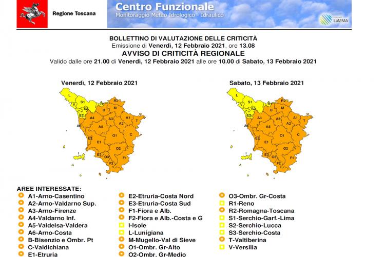 Il bollettino del 12 febbraio