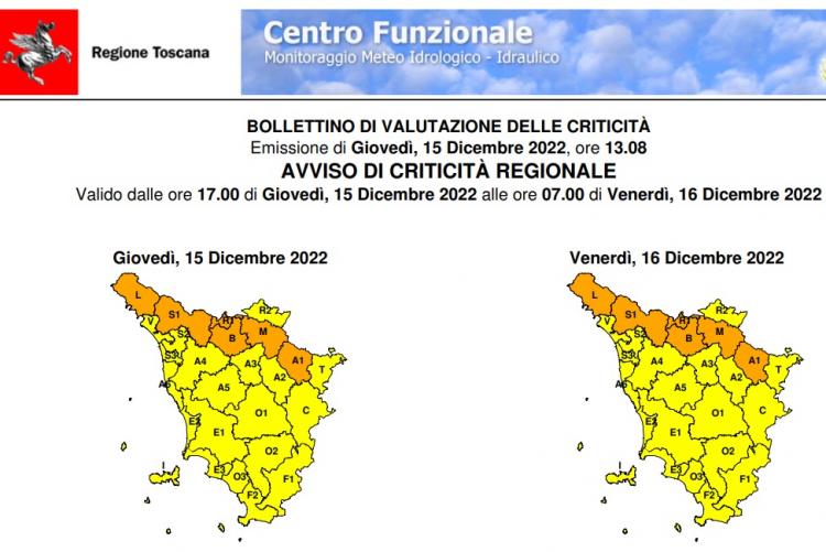 Il bollettino del 15 dicembre