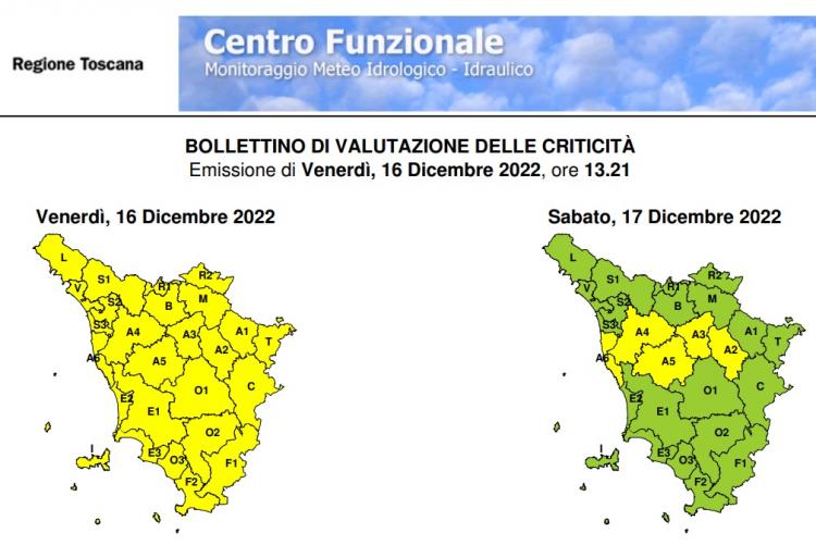 Il bollettino del 16 dicembre