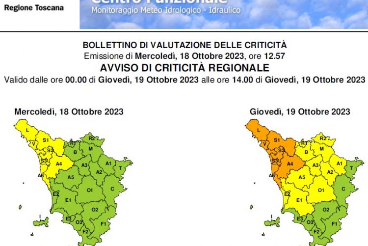 Il bollettino del 18 ottobre