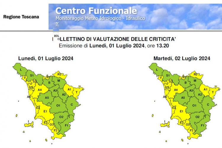 Il bollettino del 1° luglio