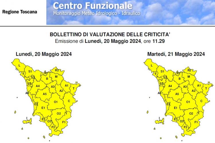 Il bollettino del 20 maggio