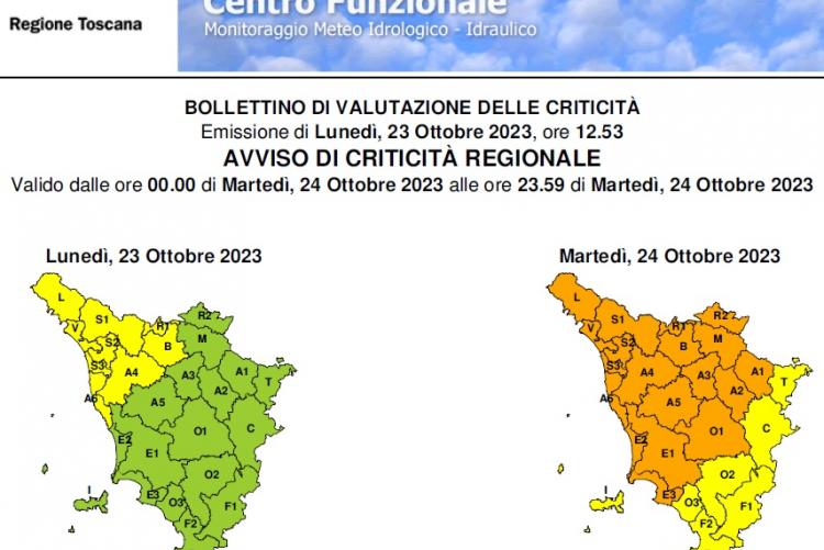 Il bollettino del 23 ottobre