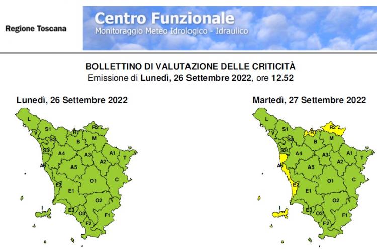 Il bollettino del 26 settembre