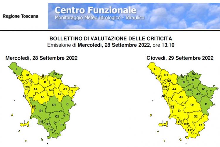 Il bollettino del 28 settembre