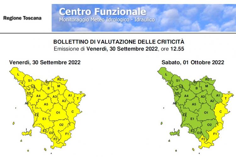 Il bollettino del 30 settembre