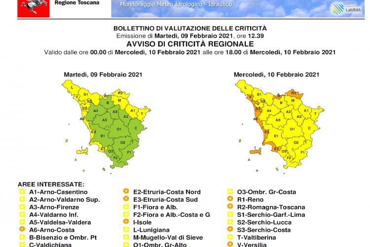 Il bollettino del 9 febbraio