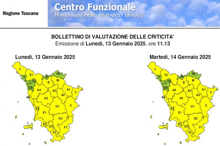 Il bollettino del 13 gennaio