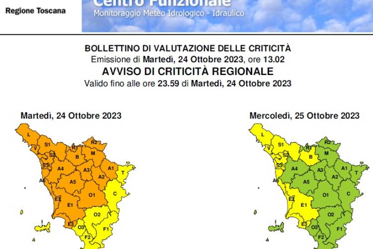 Il bollettino del 24 ottobre