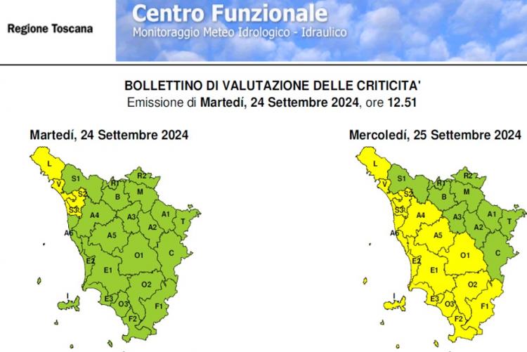 Il bollettino del 24 settembre