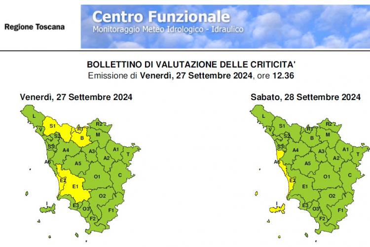 Il bollettino del 27 settembre