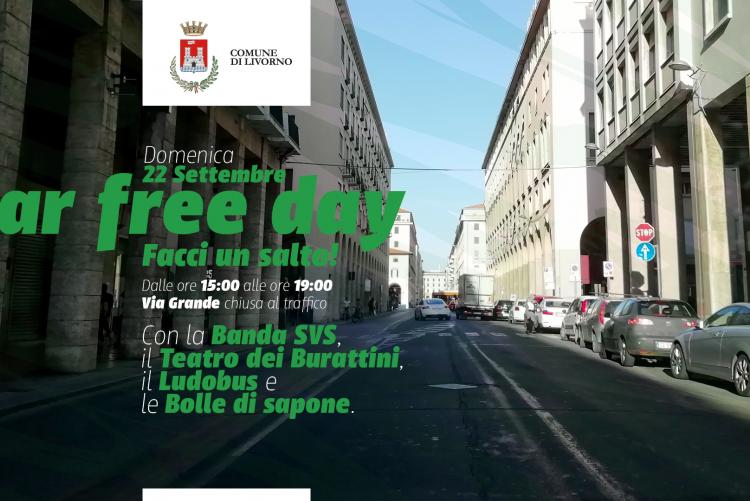 Locandina del Car Free Day 2019