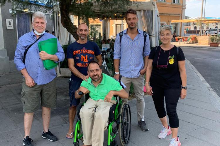 foto di un momento del sopralluogo