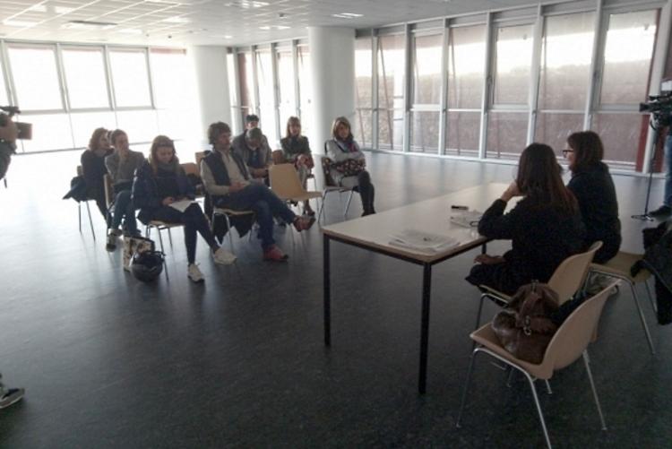 foto della Dogana dell'acqua, conferenza stampa presso lo spazio dato in concessione