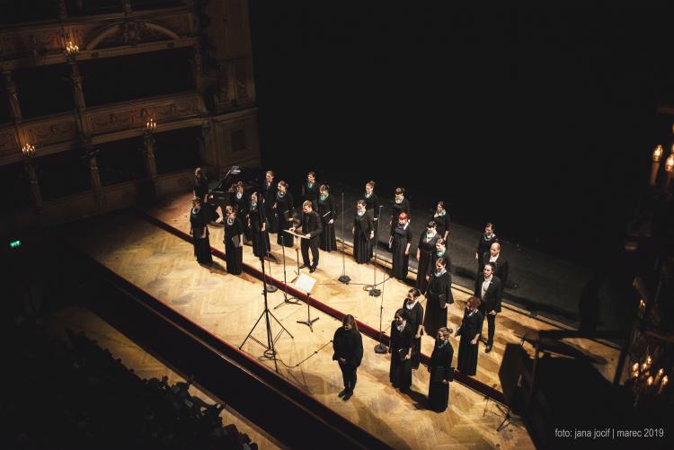 foto di una esibizione del coro Vikra