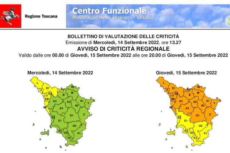 Il bollettino del 14 settembre 