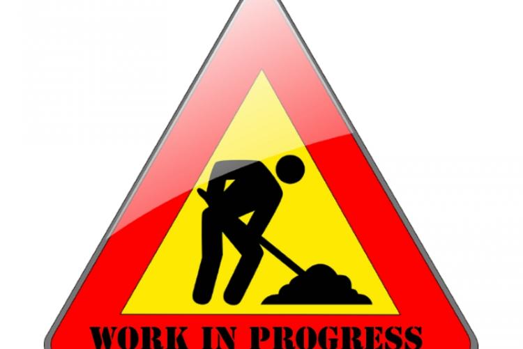 Cartello lavori in corso
