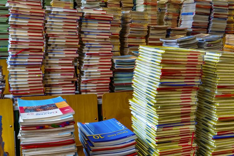 Foto di libri scolastici