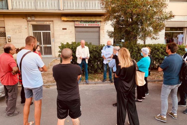 Il Sindaco in via Wan Bergher