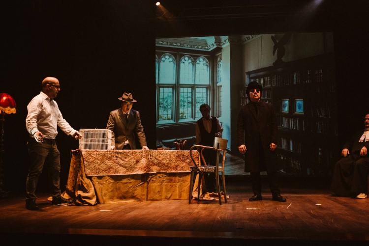 nella foto, un momento delle prove