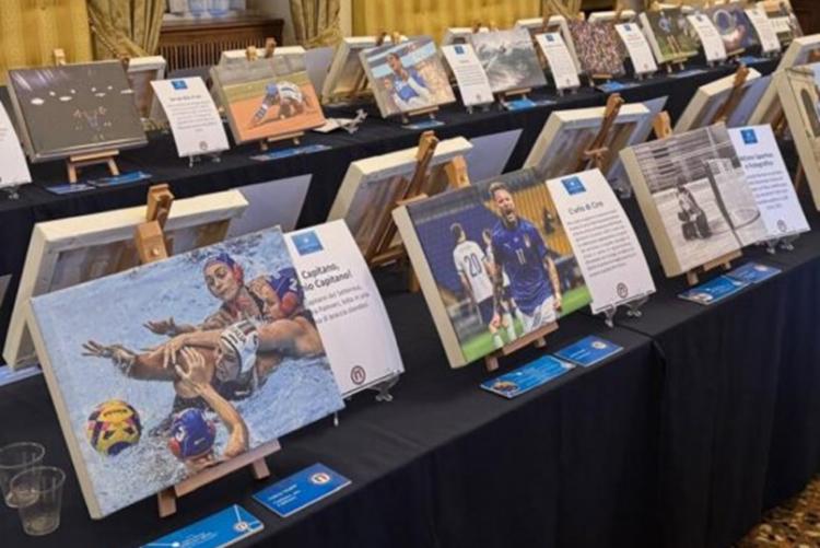 Foto della mostra allestita in un'altra città