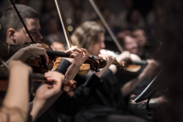 Foto di un'orchestra