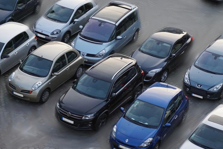 Foto di un parcheggio