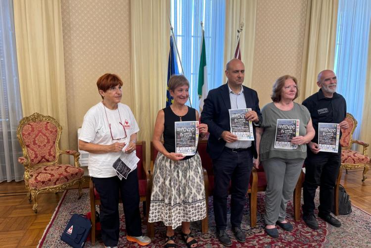 un momento di presentazione della manifestazione