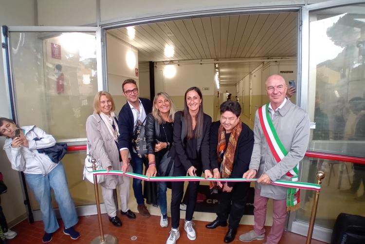 il taglio del nastro alla nuova sede del Centro Provinciale per l'Istruzione degli Adulti