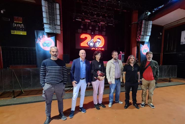 un momento della presentazione del libro "“The Cage: 2002/2022 – 20 anni di live club”