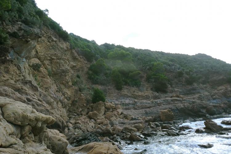 Foto scogliera a Calignaia