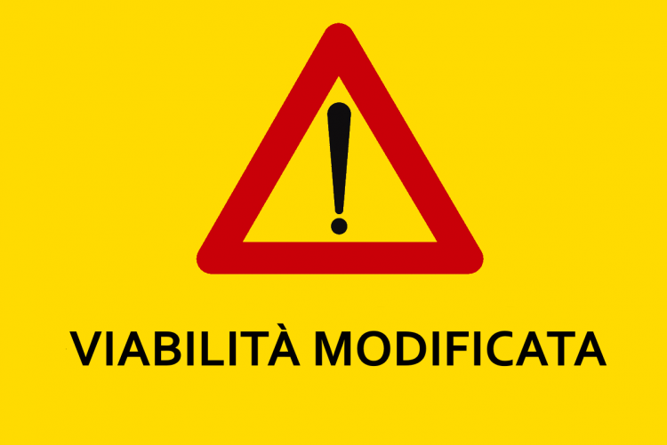 Segnale di viabilità modificata