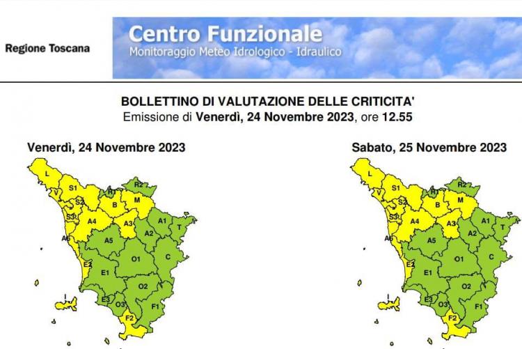 Il bollettino del 24 novembre