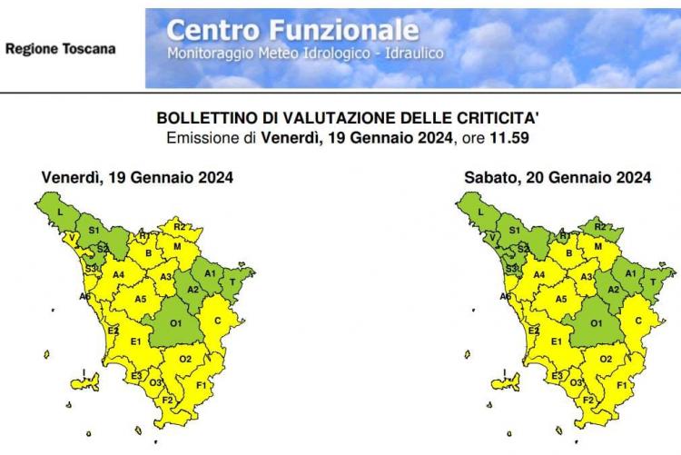 Il bollettino del 19 gennaio