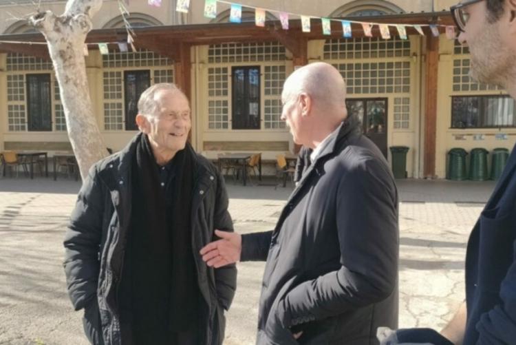 don Luigi Zoppi e il sindaco Luca Salvetti