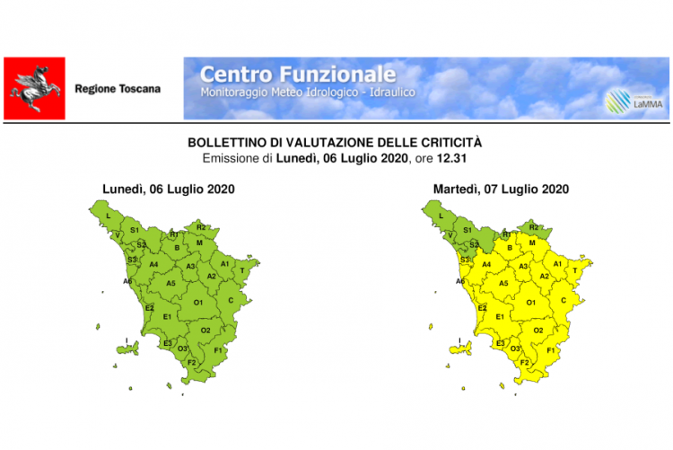 immagine del bollettino meteo 