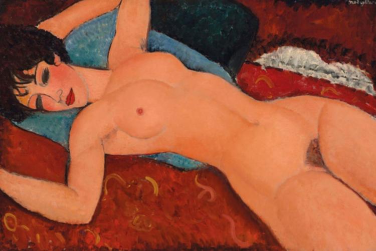 immagine di un nudo di Modigliani