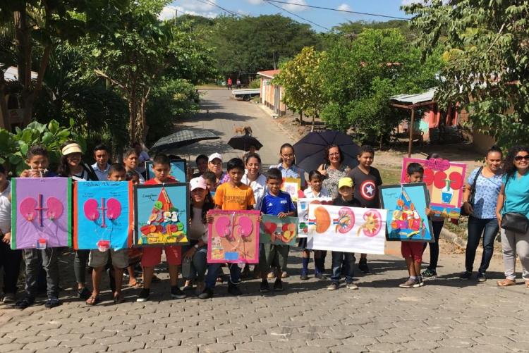 una foto dei bambini nicaraguensi partecipanti al progetto