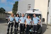 Foto del terzo gruppo di agenti inviato in Romagna